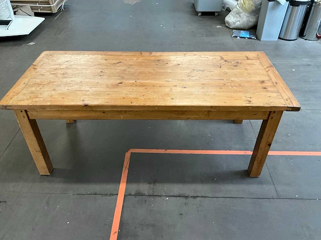 Brocante eetkamertafel 210x90x80 cm - afbeelding 2 van  6