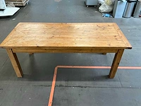 Brocante eetkamertafel 210x90x80 cm - afbeelding 2 van  6