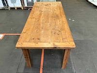 Brocante eetkamertafel 210x90x80 cm - afbeelding 4 van  6