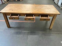 Brocante eetkamertafel 210x90x80 cm - afbeelding 6 van  6