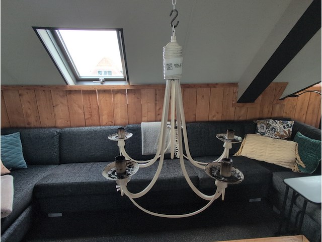 Brocante kandelaar - afbeelding 1 van  3