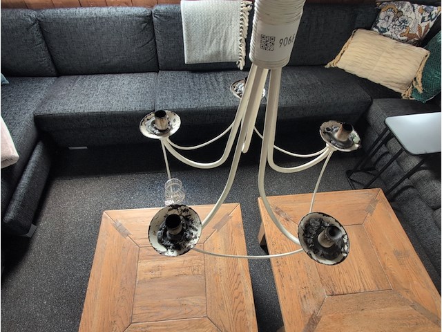 Brocante kandelaar - afbeelding 2 van  3