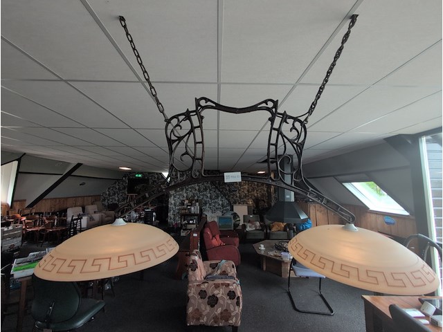 Brocante plafondlamp - afbeelding 2 van  5