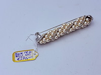Broche met 64 parels (4mm) - afbeelding 5 van  7