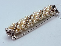 Broche met 64 parels (4mm) - afbeelding 7 van  7