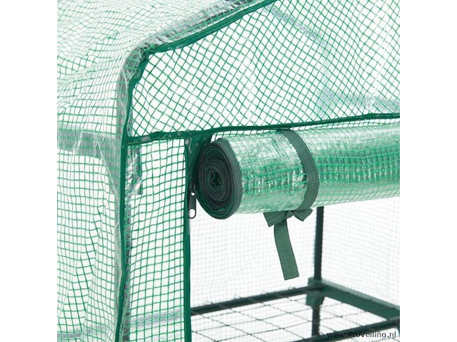 Broeikas / tuinkas - 66 x 162 x 48 cm - pe folie - afbeelding 9 van  10