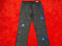 Broek, bankzitters, ziggo dome world tour, donker blauw/ blauw, gedragen door matthyas het lam | maat 32