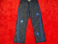 Broek, bankzitters, ziggo dome world tour, donker blauw/ blauw, gedragen door matthyas het lam | maat 32 - afbeelding 2 van  2