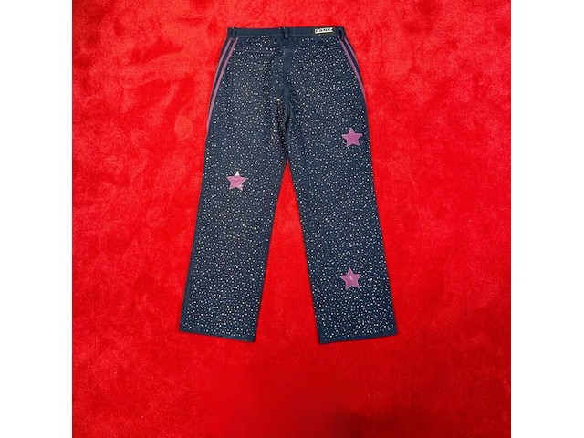 Broek, bankzitters, ziggo dome world tour, donker blauw/paars, gedragen door koen van heest | maat 32 - afbeelding 2 van  2