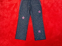 Broek, bankzitters, ziggo dome world tour, donker blauw/paars, gedragen door koen van heest | maat 32 - afbeelding 2 van  2