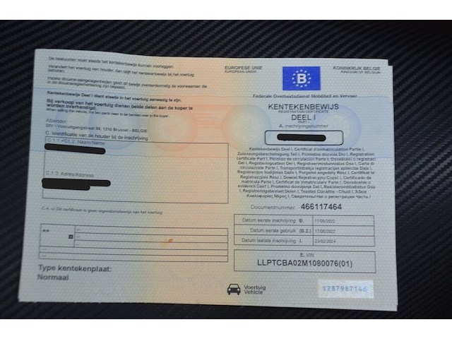 Bromfiets klasse a "jtc" new spider 25km , type jj50qt-3, variant 00, versie 03, ch.nr. llptcba02m1080076, bouwjaar 17-05-2022 met sleutel en boorddocumenten - afbeelding 20 van  20