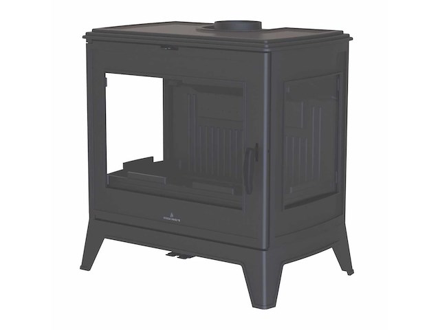 Bronpi - bury 14 3-zijdig gietijzer - houtkachel - afbeelding 1 van  8