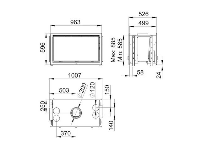 Bronpi - cairo 90 tunnel - houtkachel - afbeelding 4 van  5