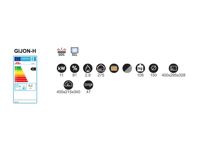 Bronpi - gijon h - met oven - vrijstaand - houtkachel - afbeelding 8 van  9