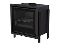 Bronpi - paris 55 vision - inzethaard - gietijzer - houtkachel - afbeelding 1 van  2