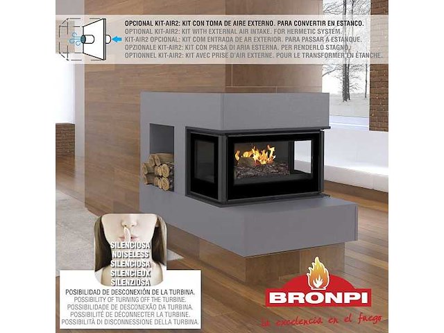 Bronpi - paris 70 panorama - houtkachel - inzethaard - afbeelding 2 van  4