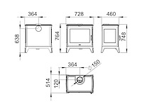 Bronpi - preston - gietijzer - houtkachel - afbeelding 5 van  8