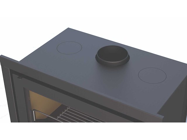 Bronpi - rioja - inzethaard - gietijzer - houtkachel - afbeelding 10 van  12