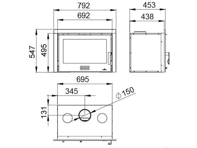 Bronpi - rioja - inzethaard - gietijzer - houtkachel - afbeelding 12 van  12