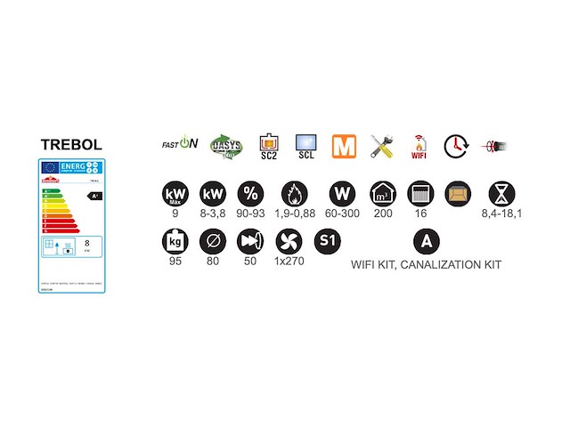 Bronpi - trebol - vrijstaand - pelletkachel - afbeelding 7 van  7