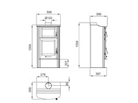 Bronpi - tudela - met oven - vrijstaand - gietijzer - houtkachel - afbeelding 8 van  10