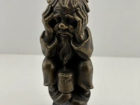 Bronskleurig beeldje â€“ "50 mijlpaal" -1980-2000 - afbeelding 1 van  9