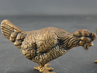 Brons/koper haan en kip - afbeelding 3 van  5