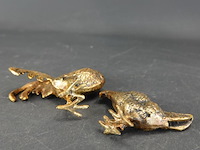 Brons/koper haan en kip - afbeelding 5 van  5