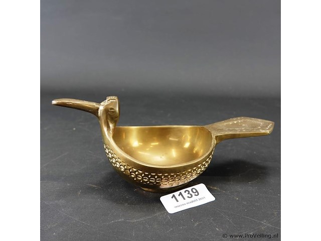 Brons/koperen mexicaanse asbak - afbeelding 1 van  5