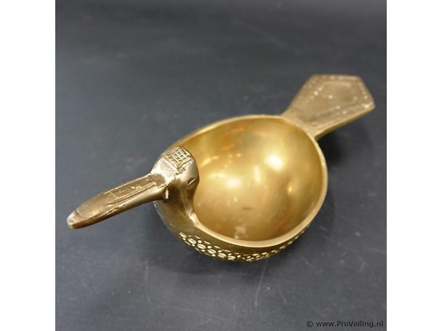 Brons/koperen mexicaanse asbak - afbeelding 3 van  5