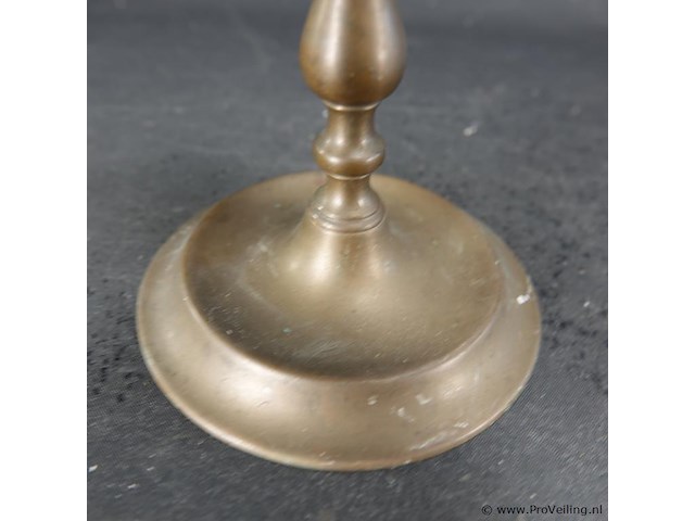 Brons/messing kandelaar - afbeelding 4 van  5