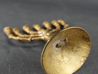 Brons/messing menora - afbeelding 5 van  5