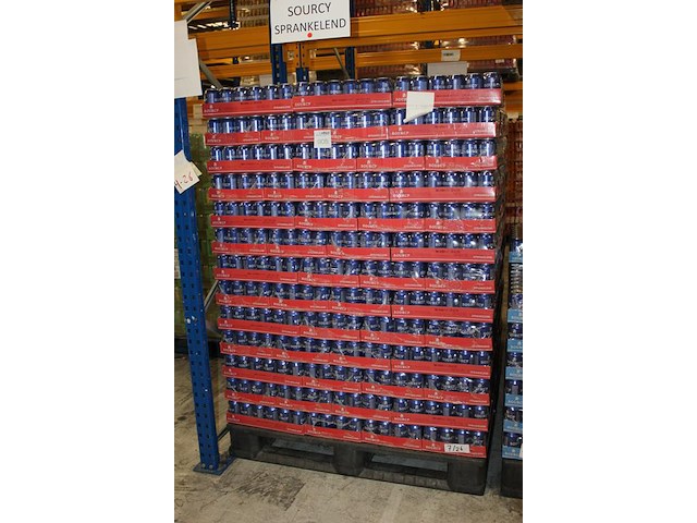 Bronwater sourcy sprankelend. 120 trays a 24 blikken. totaal 2880 blikken. tht 7-26. bod is inclusief 432 e... - afbeelding 2 van  3
