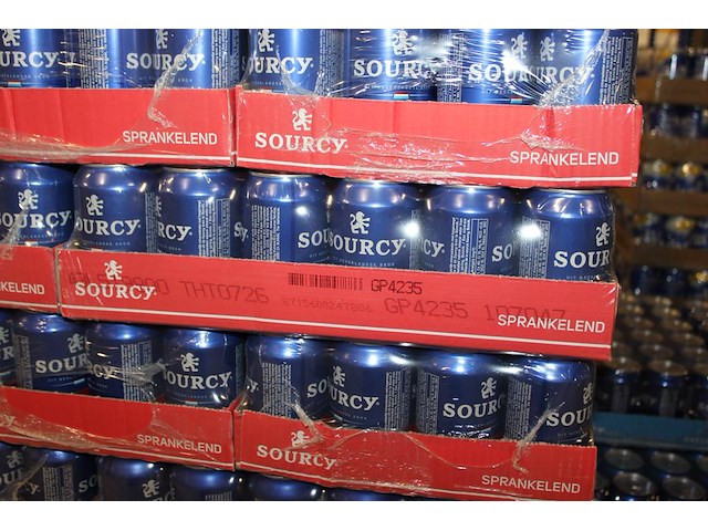 Bronwater sourcy sprankelend. 120 trays a 24 blikken. totaal 2880 blikken. tht 7-26. bod is inclusief 432 e... - afbeelding 3 van  3