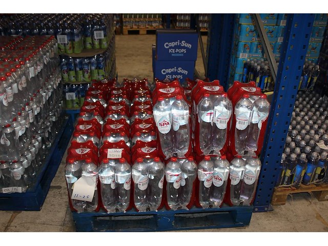 Bronwater spa rood. 31 sixpacks a 6 x 1,5l. 186 flessen tht 3-26. bod is inclusief 46,50 euro statiegeldwaa... - afbeelding 1 van  2