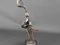 Bronzen beeld ammerlaan?. op marmeren basement - afbeelding 4 van  5