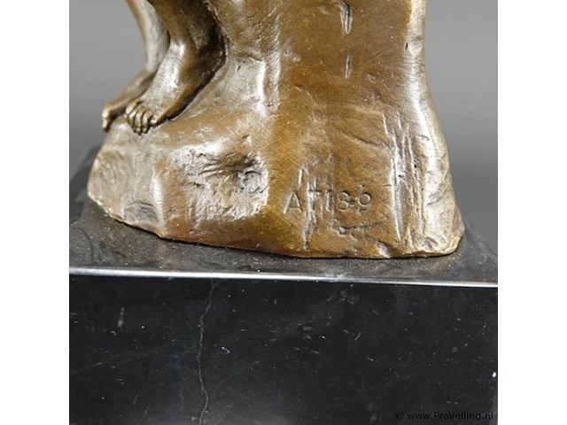 Bronzen beeld de denker naar rodin - afbeelding 2 van  5