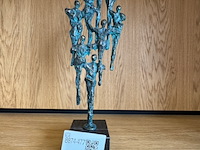 Bronzen beeld op sokkel - afbeelding 1 van  3