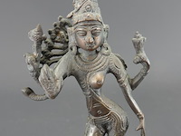 Bronzen beeld van ardhanarishvara - afbeelding 3 van  5