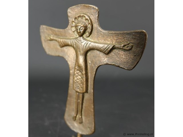 Bronzen crucifix - afbeelding 3 van  5