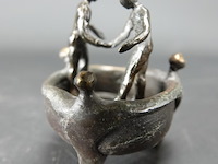 Bronzen flessenstop en bronzen schaaltje - afbeelding 2 van  5