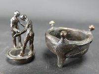 Bronzen flessenstop en bronzen schaaltje - afbeelding 3 van  5