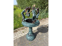 Bronzen fontein 128 cm hoog - afbeelding 2 van  6