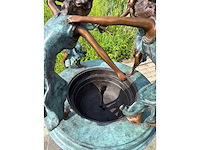 Bronzen fontein 128 cm hoog - afbeelding 5 van  6