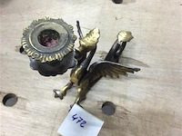 Bronzen kaarsenhouder draak - afbeelding 1 van  3