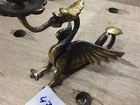 Bronzen kaarsenhouder draak - afbeelding 2 van  3