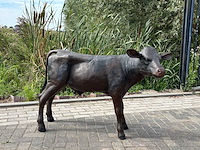 Bronzen kalf 1.30 meter breed