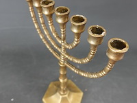Bronzen menora - afbeelding 4 van  5