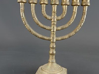 Bronzen menora - afbeelding 2 van  5