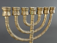 Bronzen menora - afbeelding 3 van  5